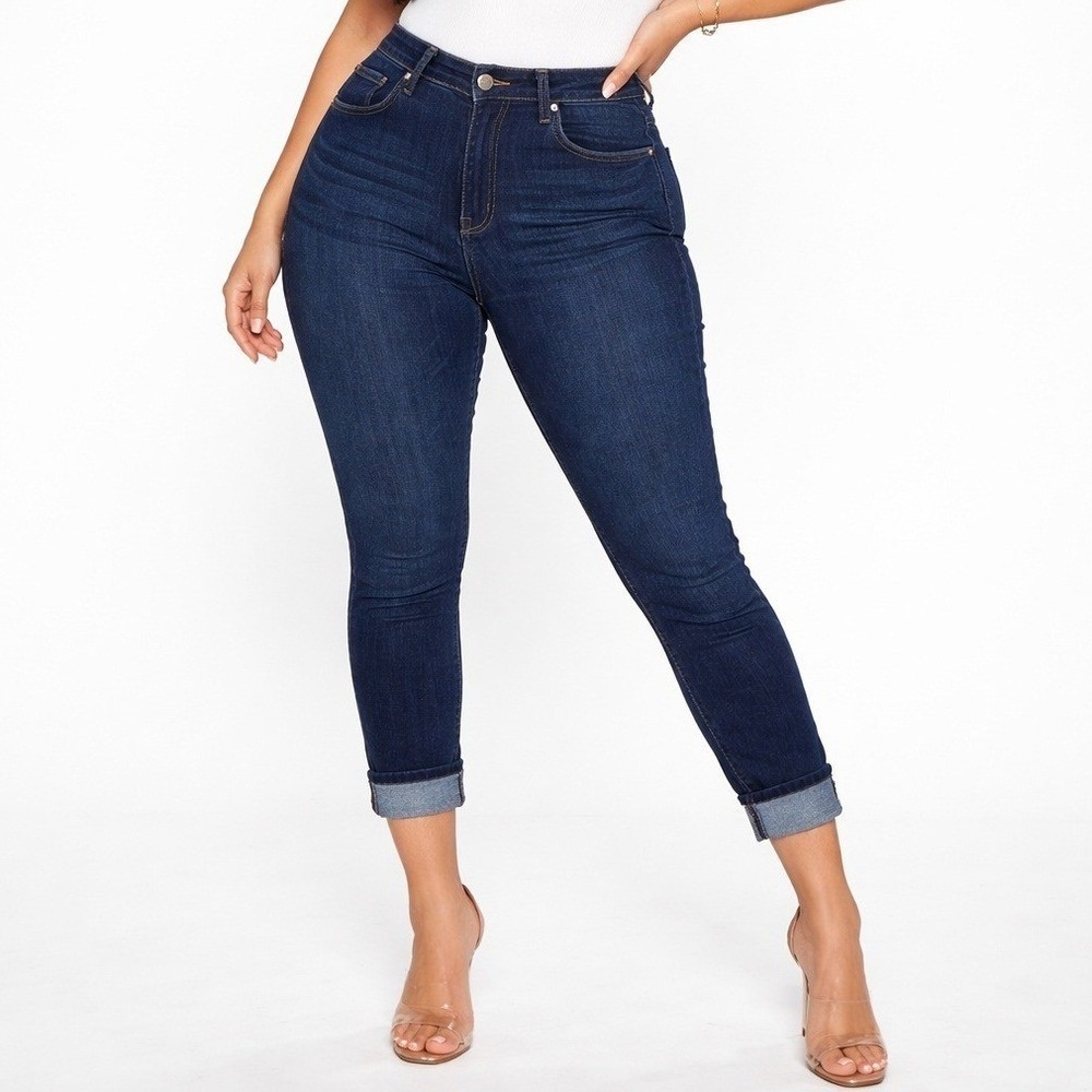 Poppy & Grace Skinny Jeans Women Size 32 Dark Blue NWT